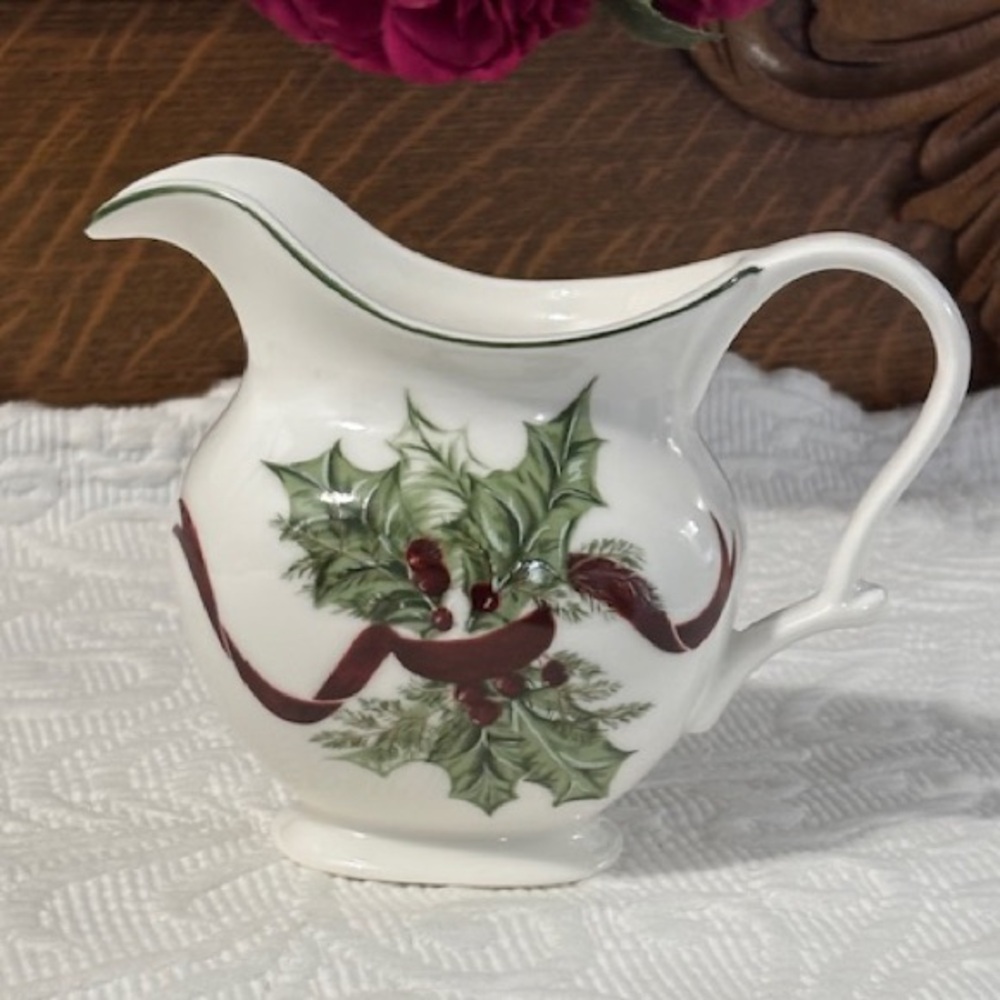 Holly Bells By NOBLE EXCELLENCE Porcelain Creamer